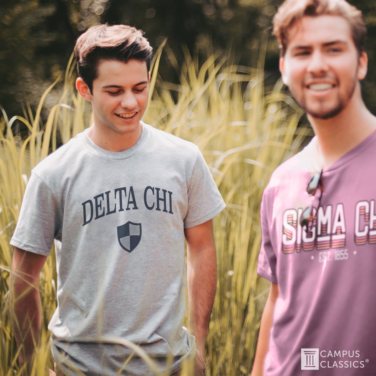 Delta Chi Heather Gray Symbol Tee | Delta Chi | Shirts > Short sleeve t-shirts