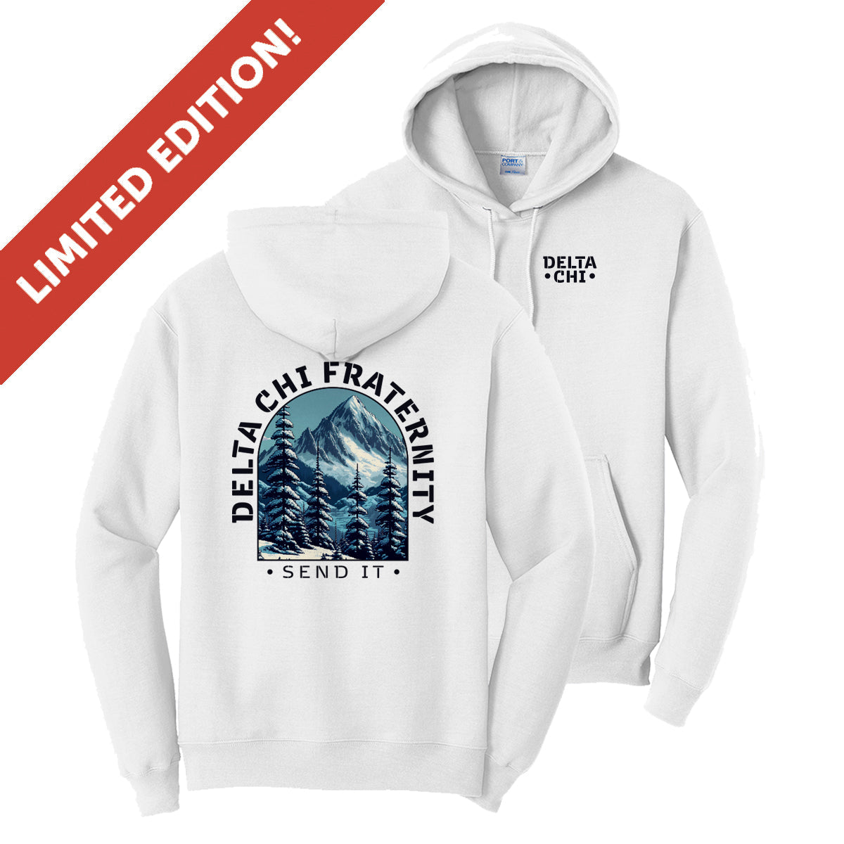 New! Limited Edition Delta Chi Peak Performance Hoodie