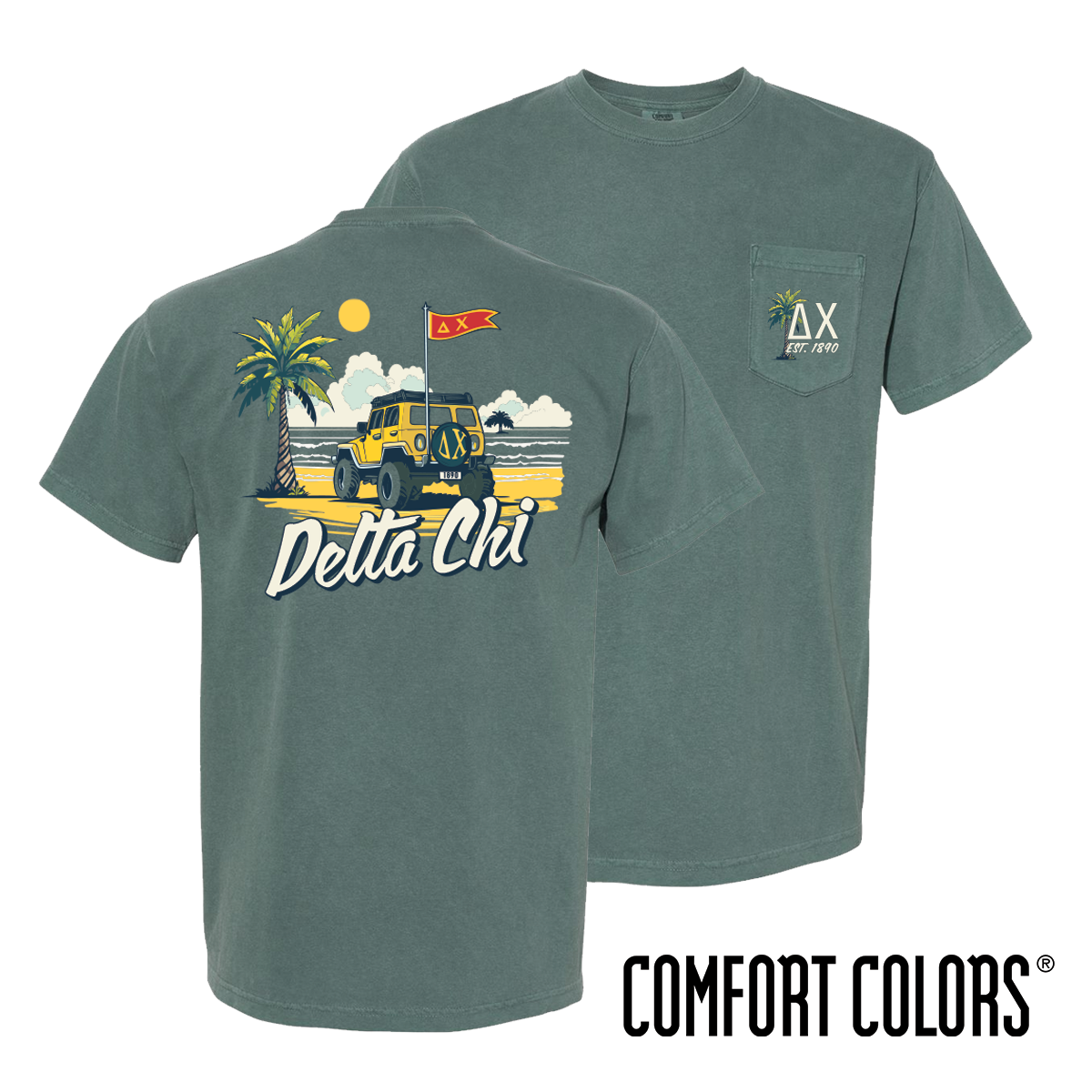 New! Delta Chi Coastal Cruiser Short Sleeve Tee