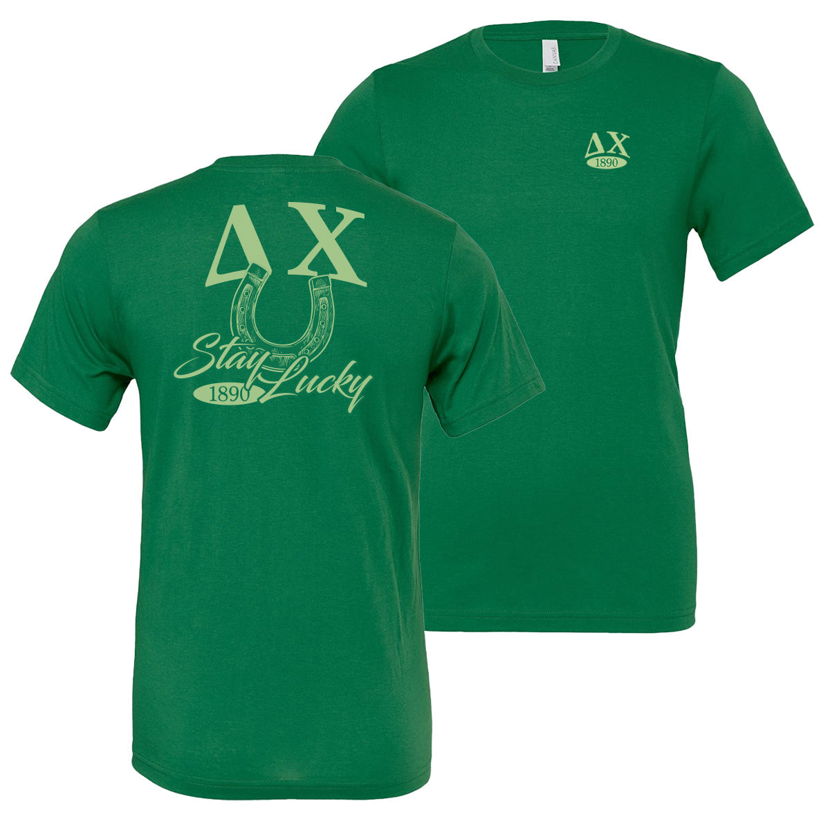 New! Delta Chi Stay Lucky Short Sleeve Tee