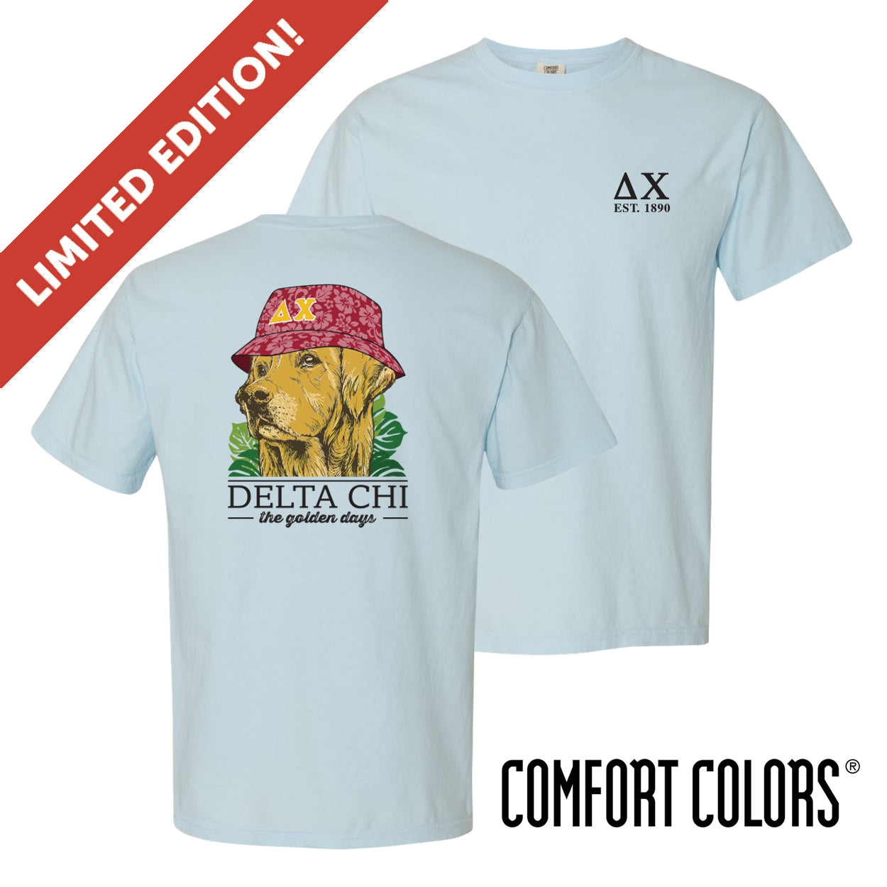 New! Delta Chi Bucket Hat Retriever Tee